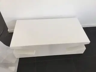 Smart sofabord i hvid højglans