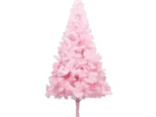 Kunstigt juletræ med fod 180 cm PVC pink