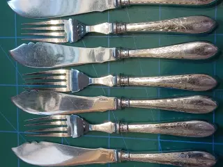 fiskebestik pletsølv mrk empire