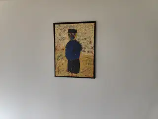  Akrylmaleri af Tc den gyldne mand 