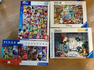 4 stk. Disney Pixar 