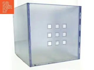 Gennemsigtig akrylkasse (str. 37 x 33 x 33,5 cm)