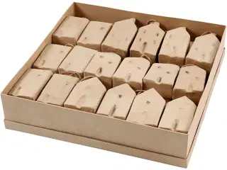 Huse, H: 9,5-12 cm, L: 5,5-6,5 cm, B: 3 cm, 4x9stk./ 1 pk.