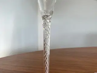 4 stk. Flotte Høje Snapseglas med indvendig spiral