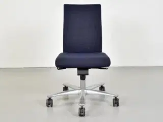 Häg h04 credo 4200 kontorstol med blåt polster og høj ryg