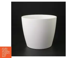 Hvid Keramik Krukke (str. H. 12,5 cm ø. 15 cm)