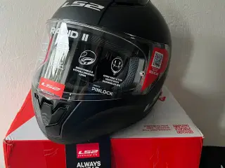 NY ubrugt LS2 full-face motorcykelhjelm st "L"