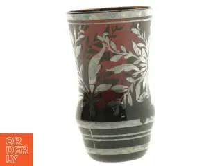 Dekorativ gl. vase (str. 13,5 cm)