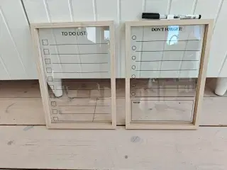 Glas tavler 2 stk