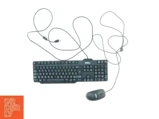 Keyboard og mus fra Dell (str. 44 x 13 cm 12 x 6 cm)
