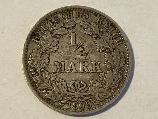 1/2 Mark 1909 Germany