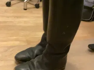 Læderridestøvler