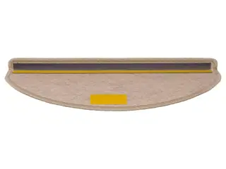 Selvklæbende trappemåtter 15stk. 65x21x4cm sisal-look sandfarve