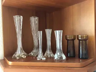 Slanke glasvaser - samlet