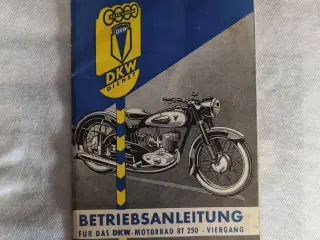 DKW RT250 instruktionsbog