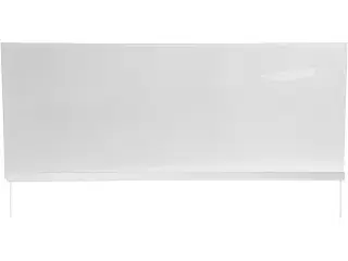 Skilteholder og bom i akryl - 300 mm høj, 720 mm bred