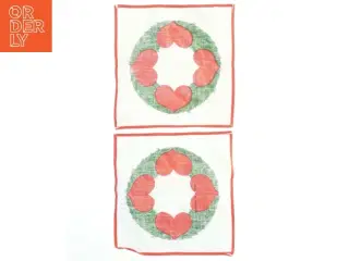 Juleduge med hjerte design (str. 27x26 cm)