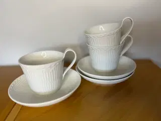 Royal Copenhagen hvid blonde kaffekop.