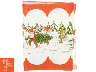 juletekstil med nisser (str. 156x50 cm)