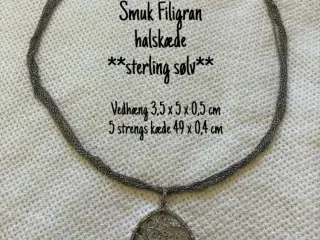 Filigran, sterling smykke