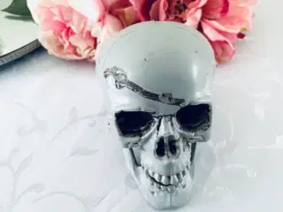 Skelet hoved til halloween dekoration