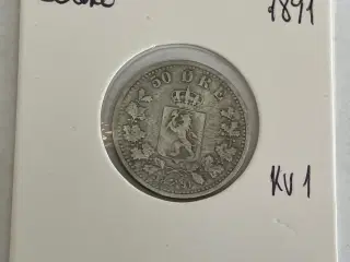 50 Øre 1891 Norge