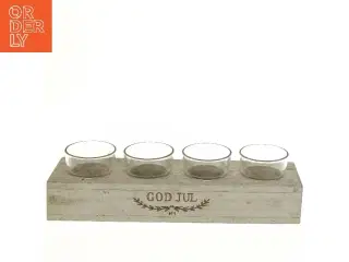 Adventstage med 4 glasbeholdere fra Form Living (str. 31x8 cm)