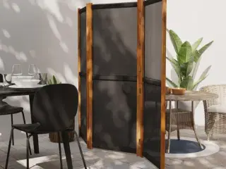 3-panels rumdeler 210x180 cm sort