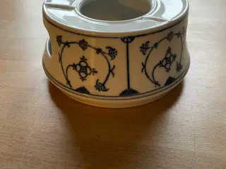 Fattigmands musselmalet Jæger fyrfad