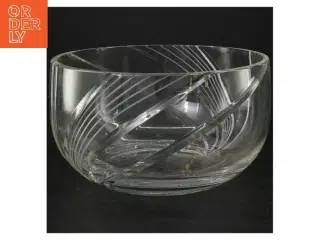 Gennemsigtig glas skål (str. Ø. 20 cm)