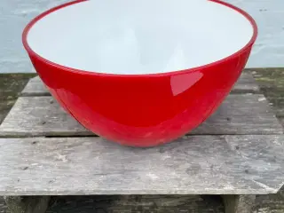 Skål rød plastic