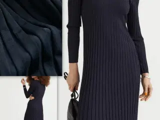 Super flot og lækker ribstrikket kjole fra H&M.