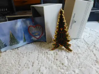 Royal Copenhagen Messing Juletræ Lille M/Hjerter