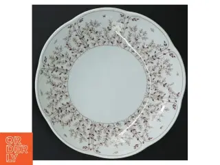 Rund porcelænsskål med blomstermønster fra Tirschenreuth (str. Ø 21 cm)