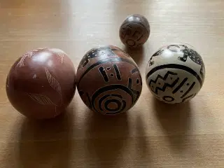 Marmor æg med dekorationer