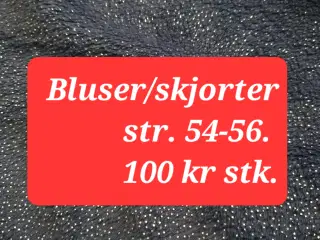 Nye bluser/skjorter str 54-56