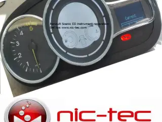 Renault Megane - Scenic III Instrument / Speedometer reparation.
