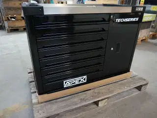 Apex techseries XXXL Værkstedsvogn med værktøj, 7 skuffer & skab
