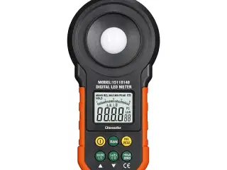 Digital luxmeter for måling af alm. lys- og LED lysintensitet