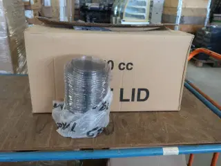 2 kasser (400 pr. stk.) Låg til madbakker  DUNI  550 CC PP KAPAK