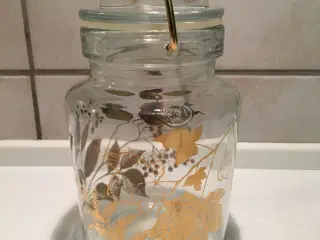 Ole Palsby glas med guld deco.