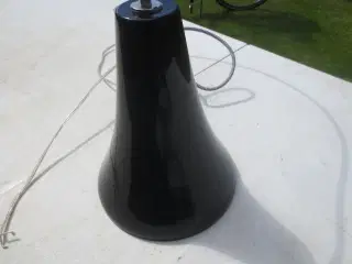 1 stk Loftlampe I Glas/Porcelæn sort