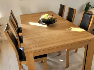 Skovby spisebord med 6 stole  solgt