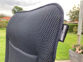 2 westfield campingstole + fodstøtte m/bordplade. 