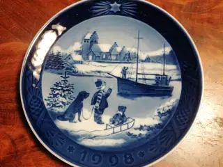 Royal Copenhagen juleplatte 1998