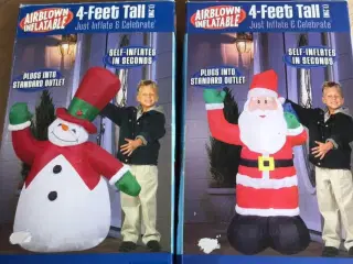 2 oppustelige jul figur.