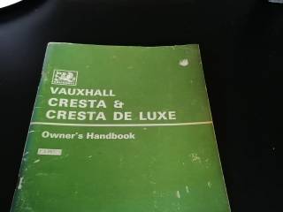 Instruktionsbog til Vauxhall cresta 