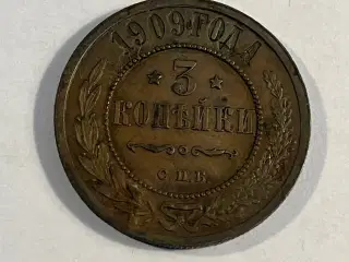 3 Kopeks Russia 1909
