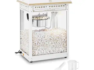 Popcornmaskine – hvid og guld