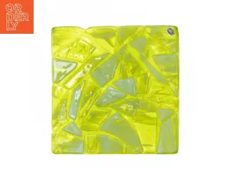 Håndlavet Firkantet Glasfad med mosaikmønster fra Lillis (str. 20x20 cm)